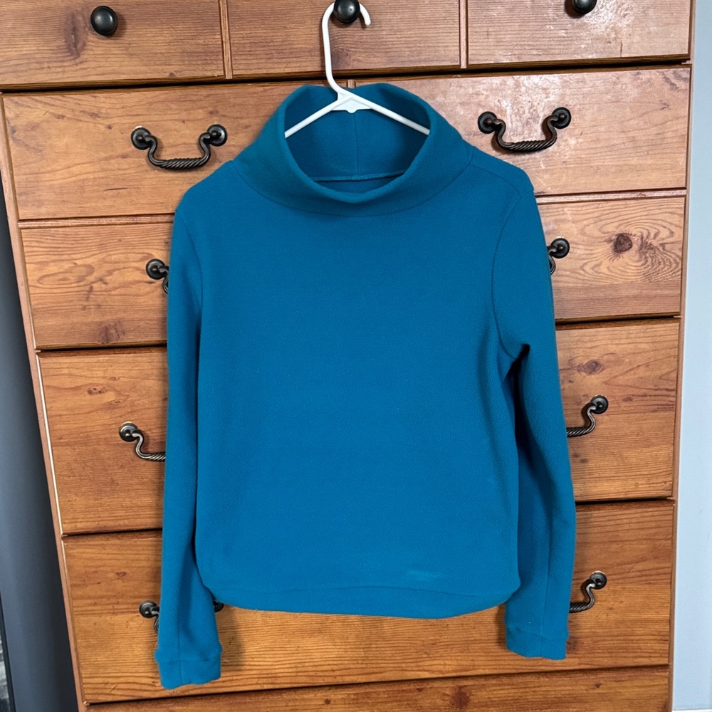 Dudley Stephens Teal Cowl Neck Sweater